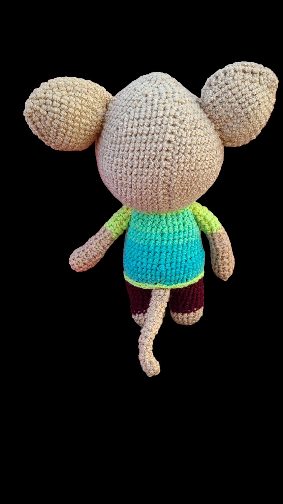 Homemade crocheted stuffed animals
