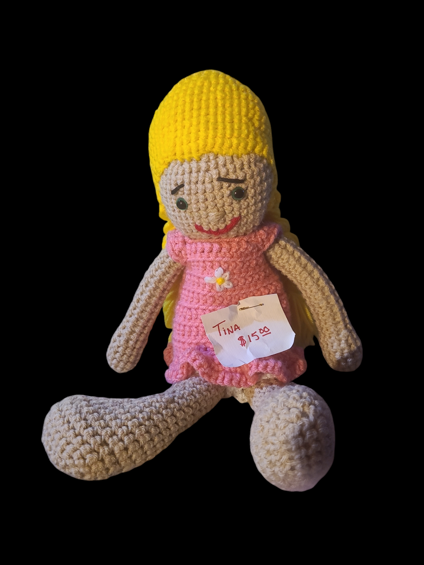 Homemade crocheted stuffed animals