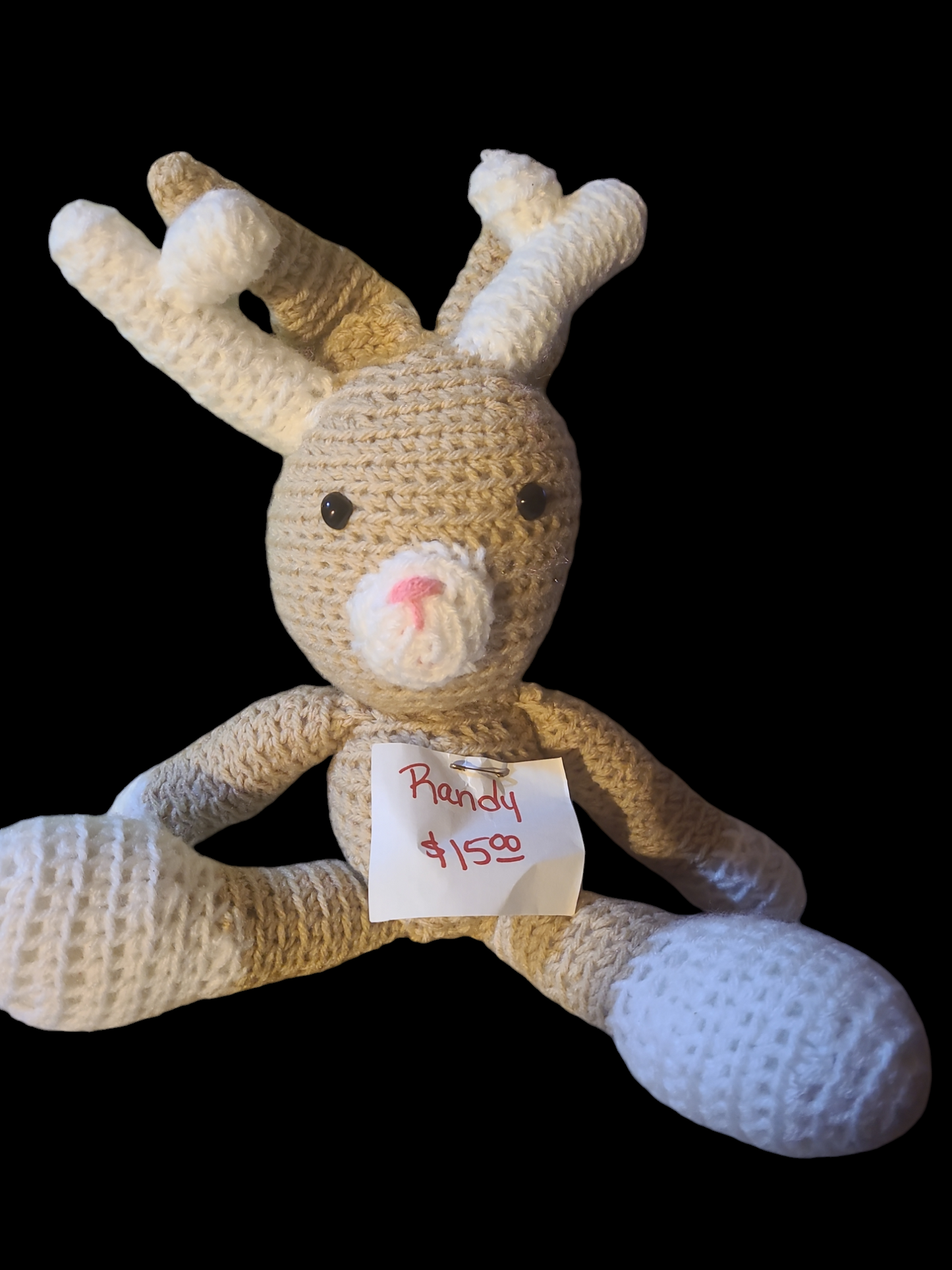 Homemade crocheted stuffed animals