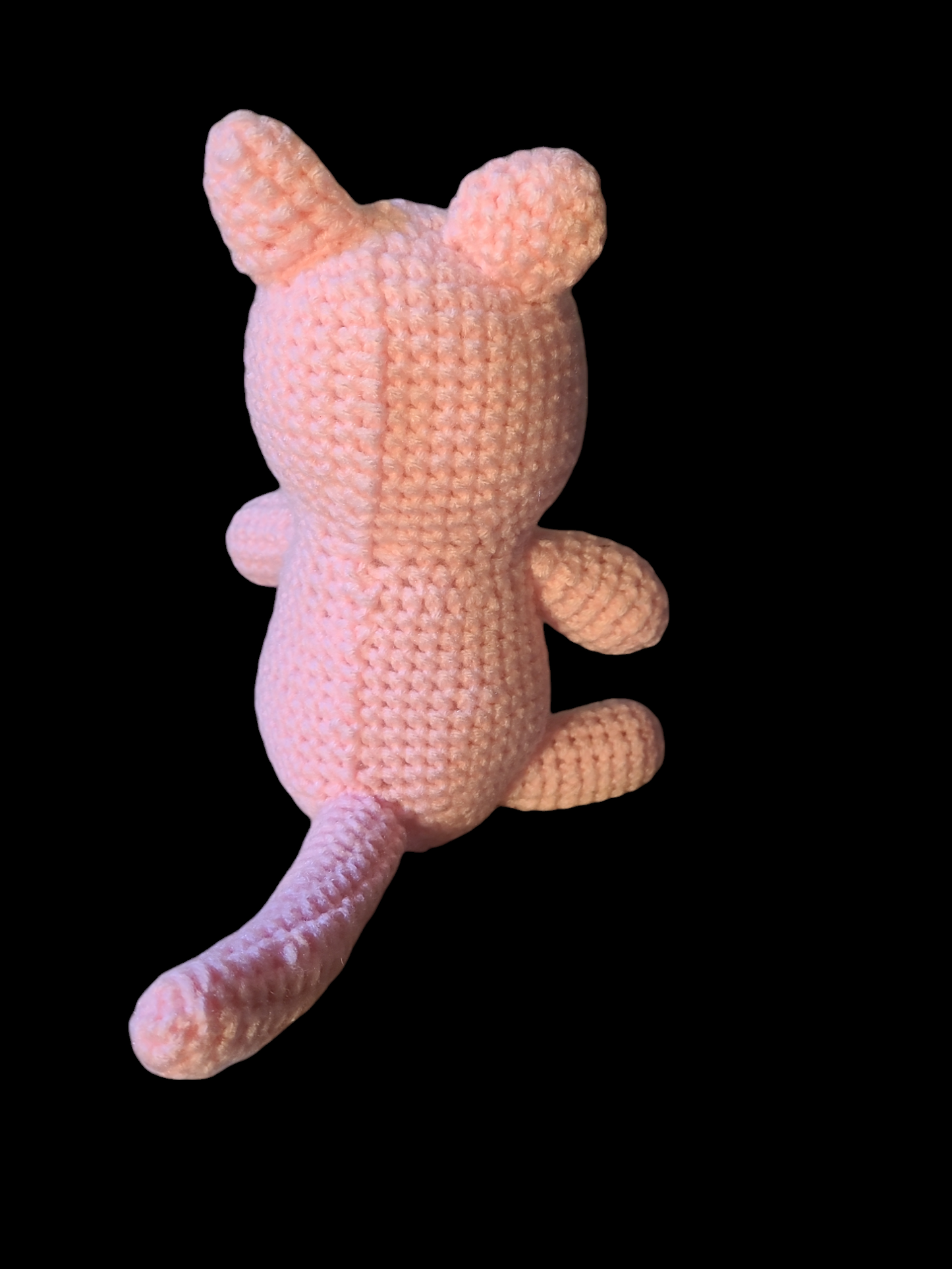 Homemade crocheted stuffed animals