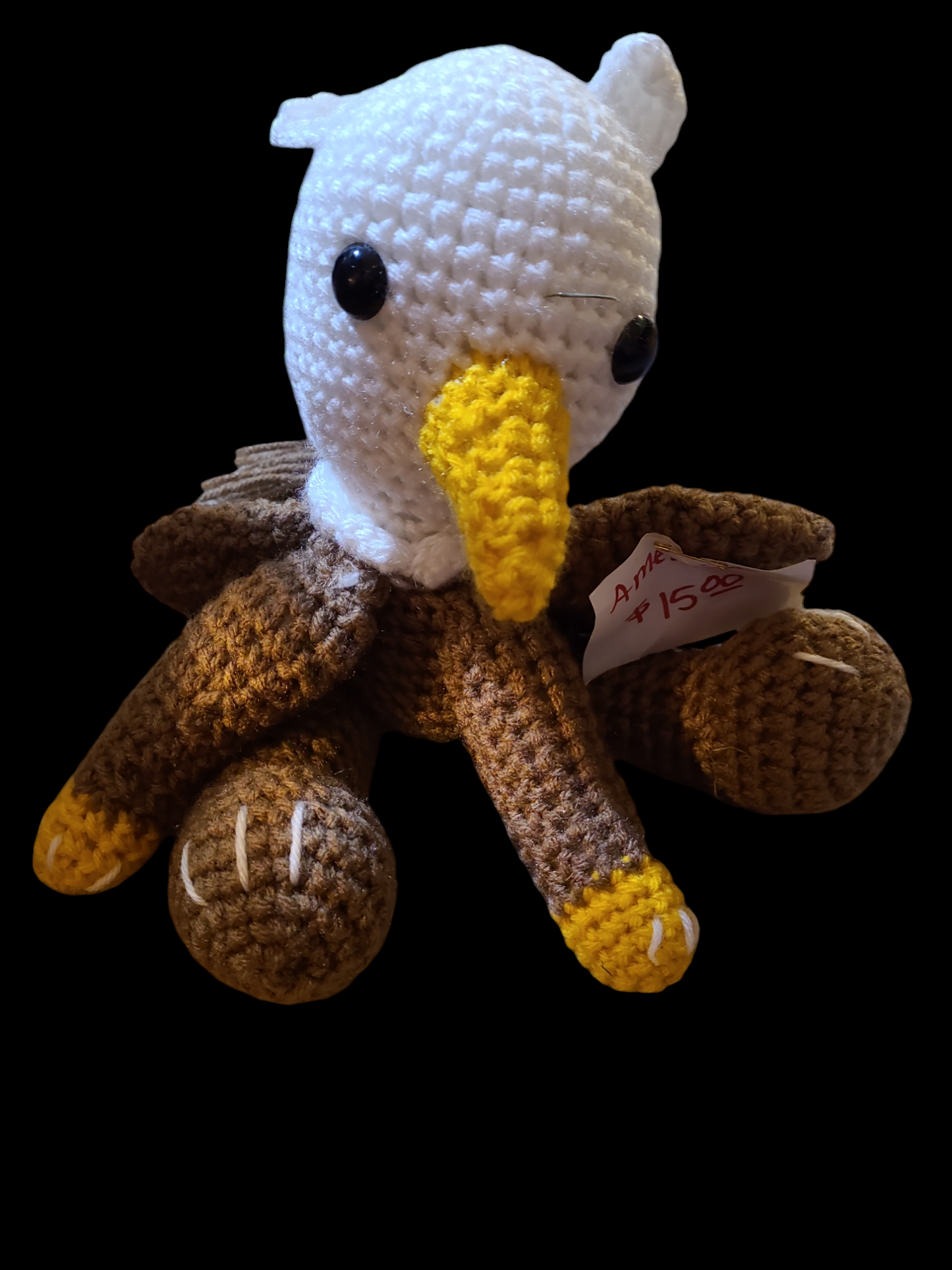 Homemade crocheted stuffed animals