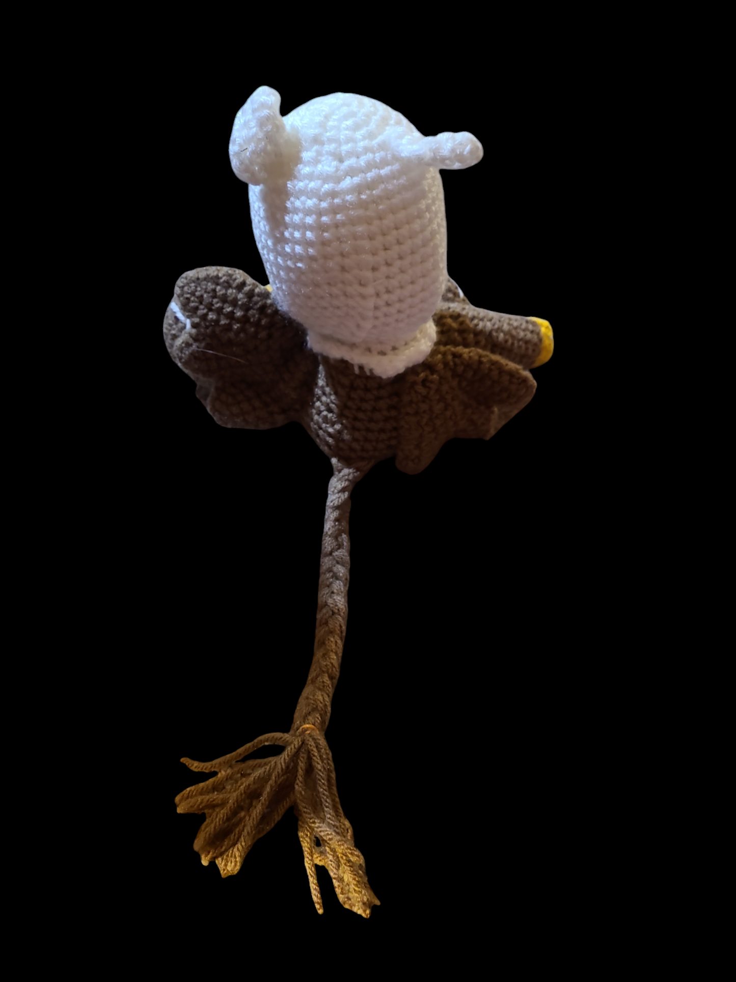 Homemade crocheted stuffed animals