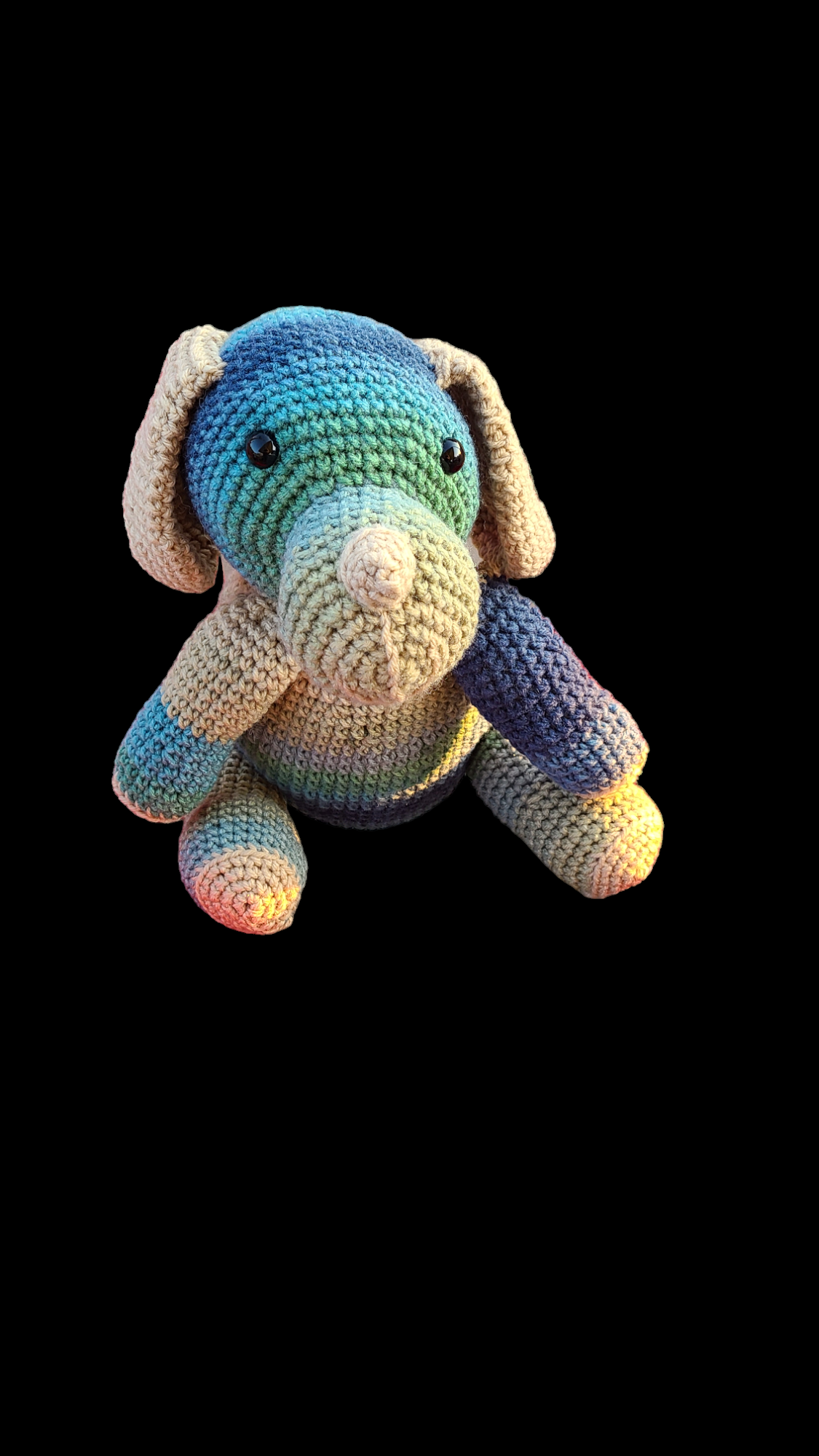 Homemade crocheted stuffed animals