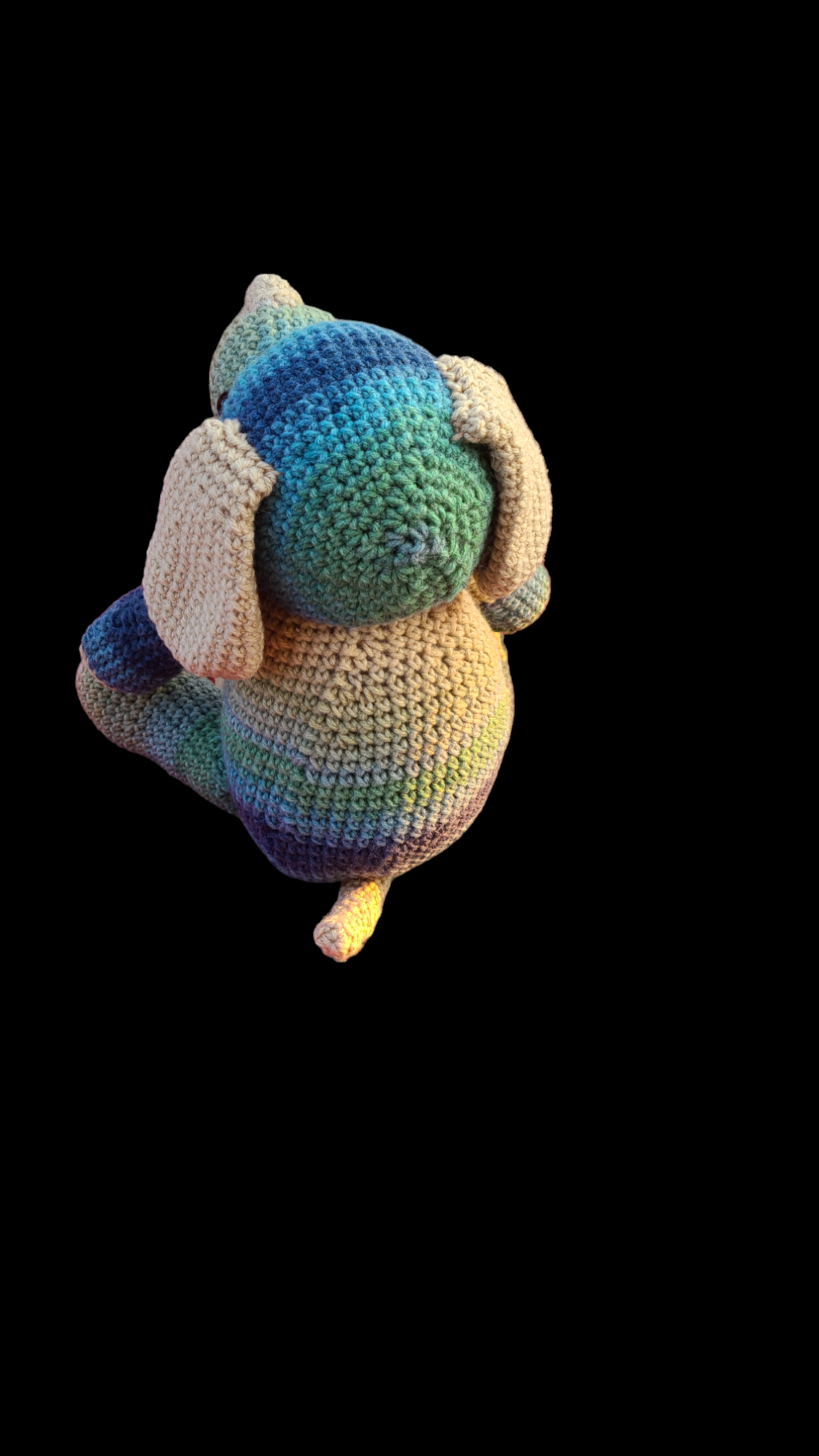 Homemade crocheted stuffed animals