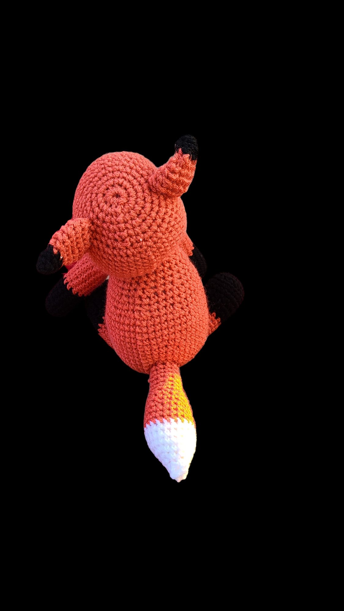 Homemade crocheted stuffed animals