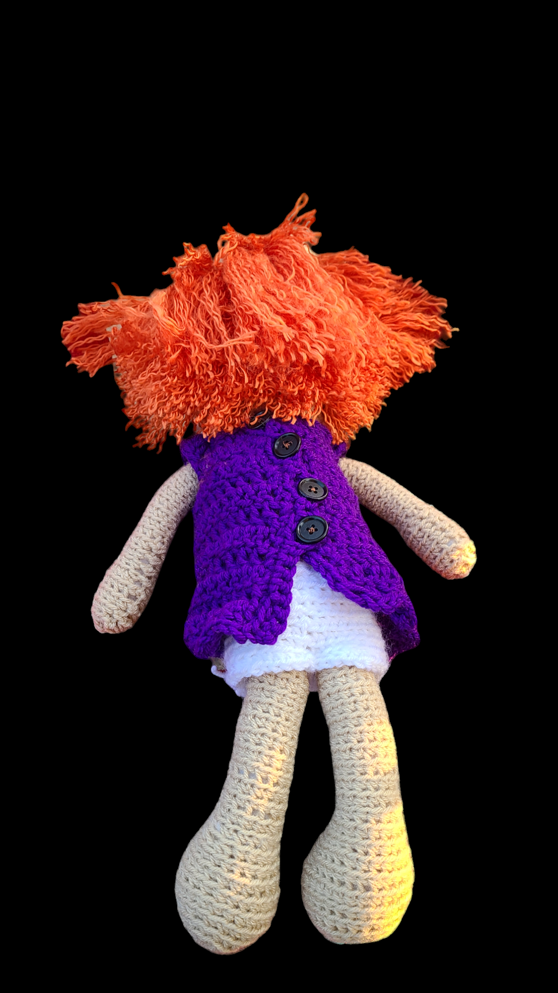 Homemade crocheted stuffed animals
