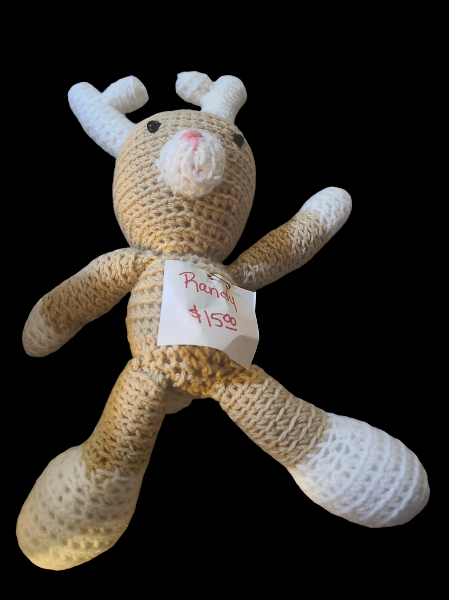 Homemade crocheted stuffed animals
