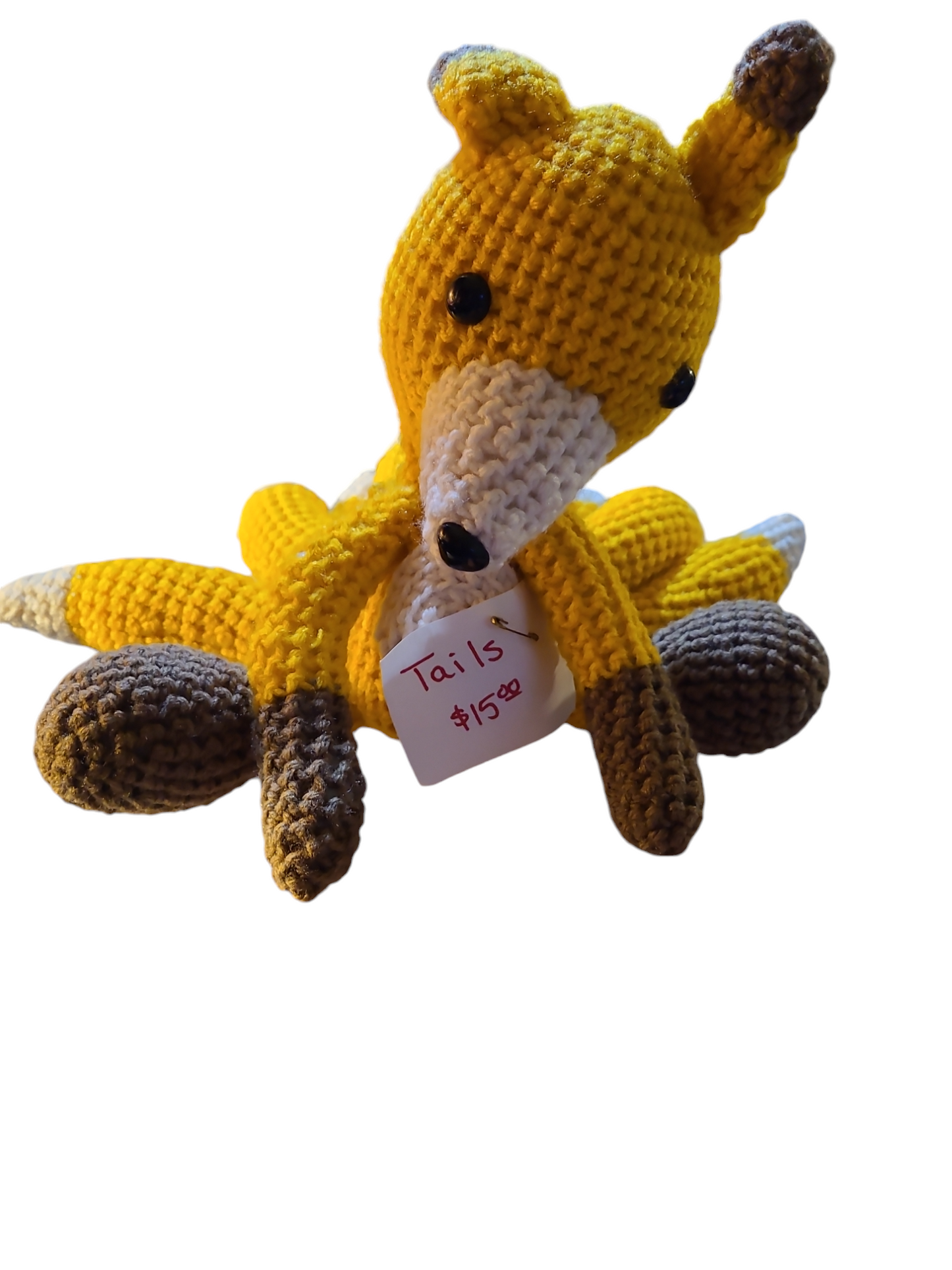 Homemade crocheted stuffed animals