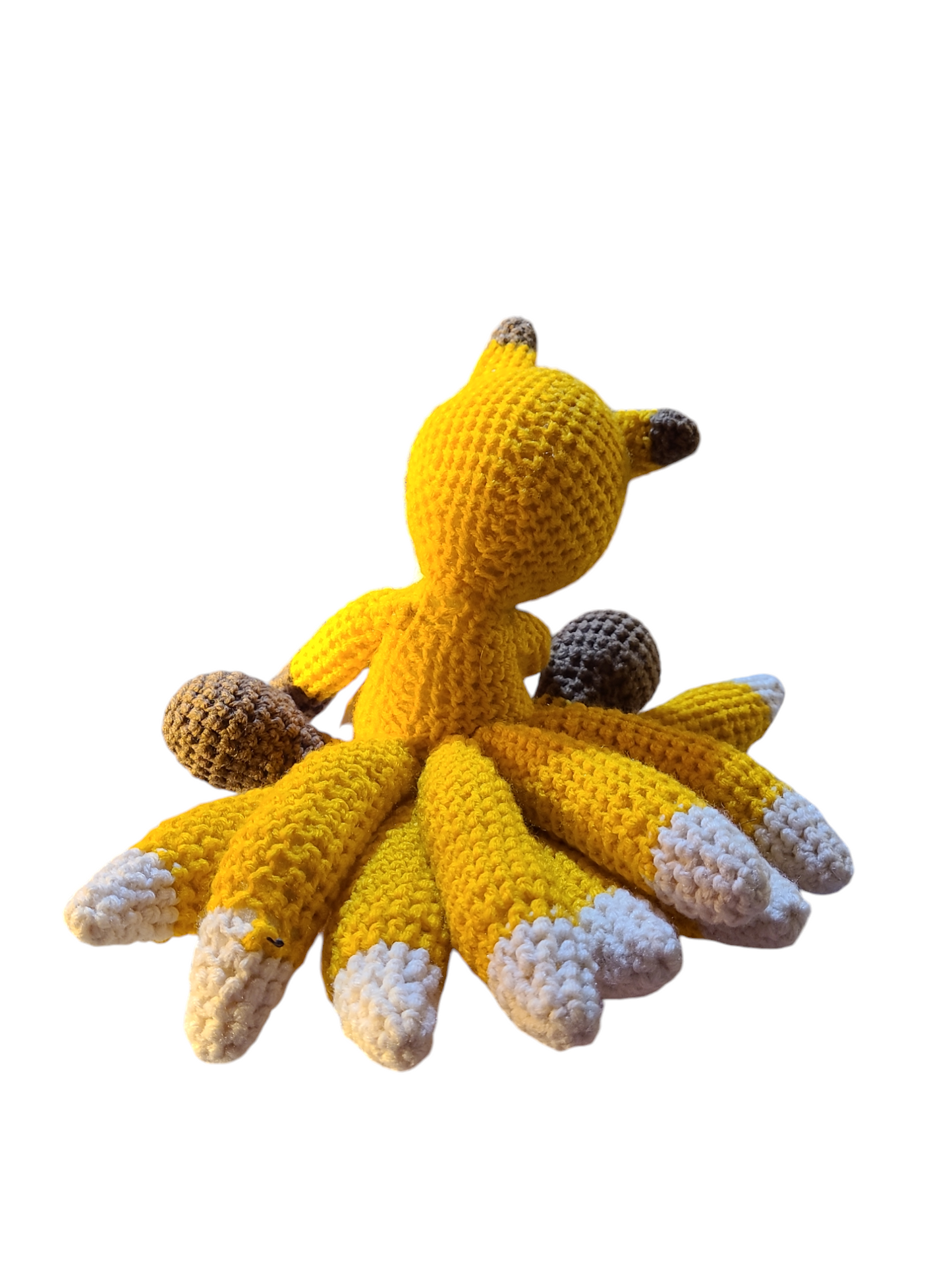 Homemade crocheted stuffed animals