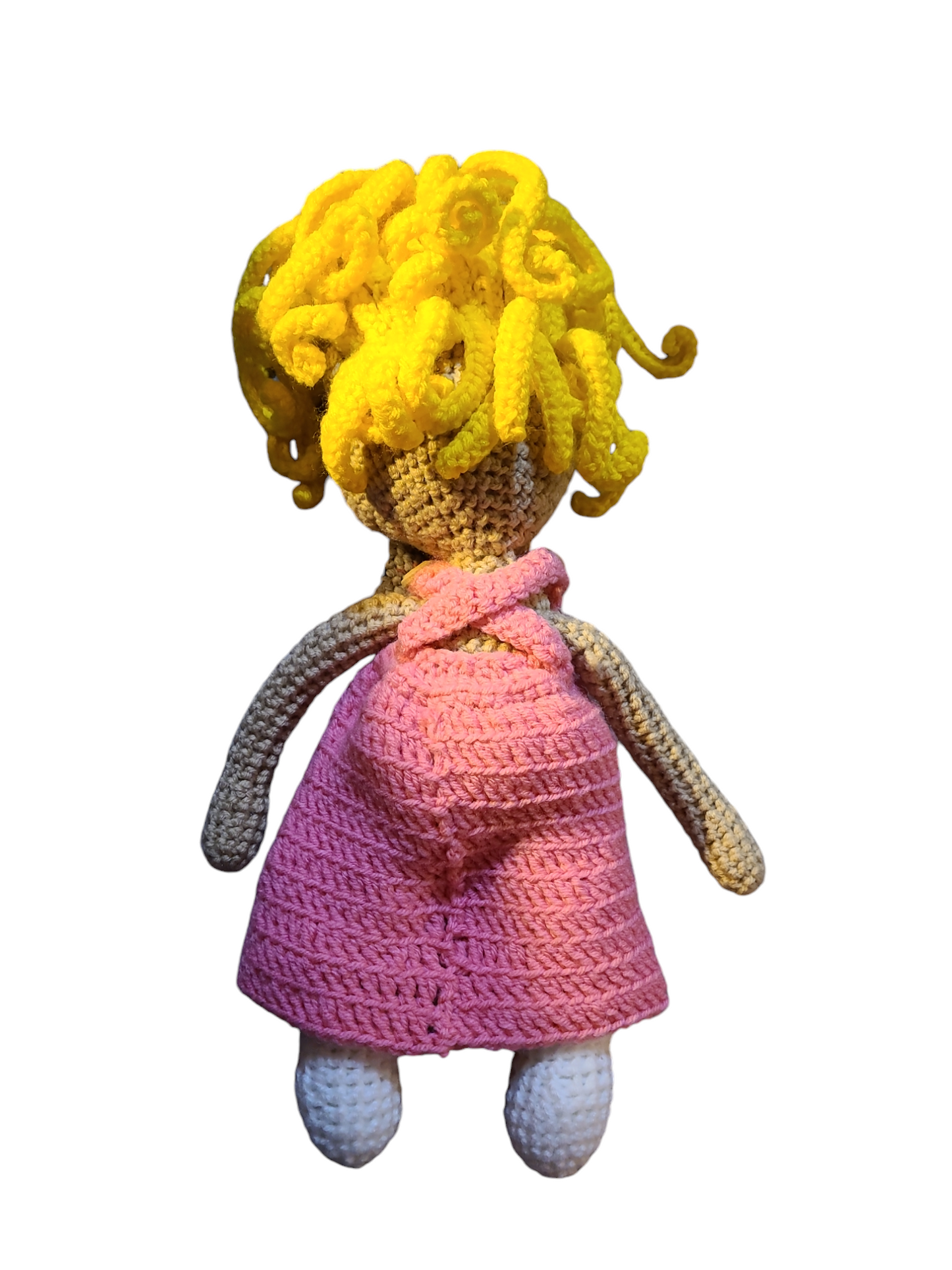 Homemade crocheted stuffed animals