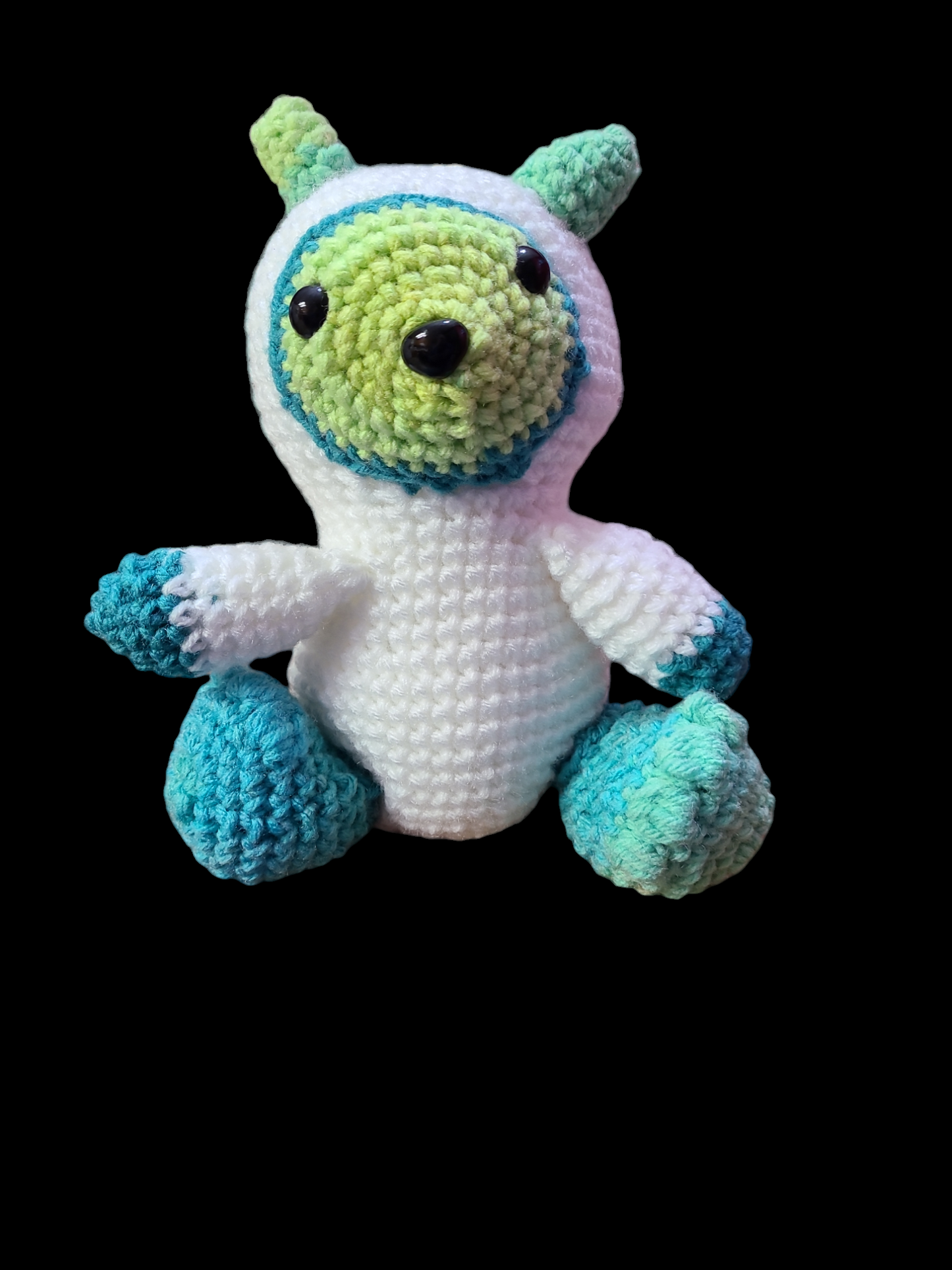 Homemade crocheted stuffed animals